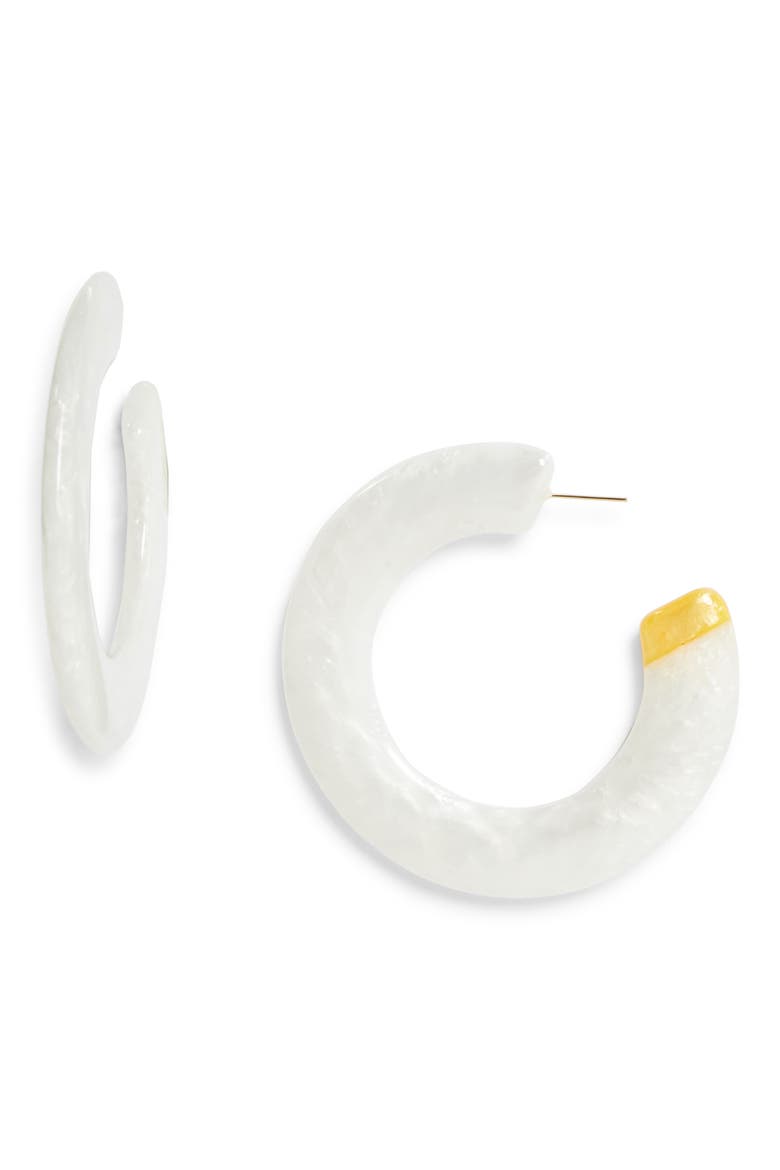 Kennedy Hoop Earrings, Main, color, PRL PEARL