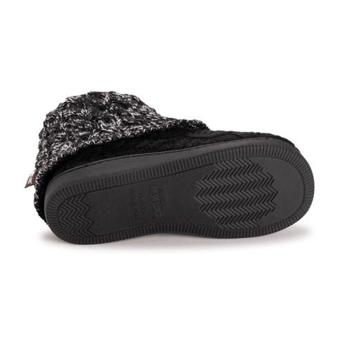 Muk Luks Rochelle Slipper Boot In Black
