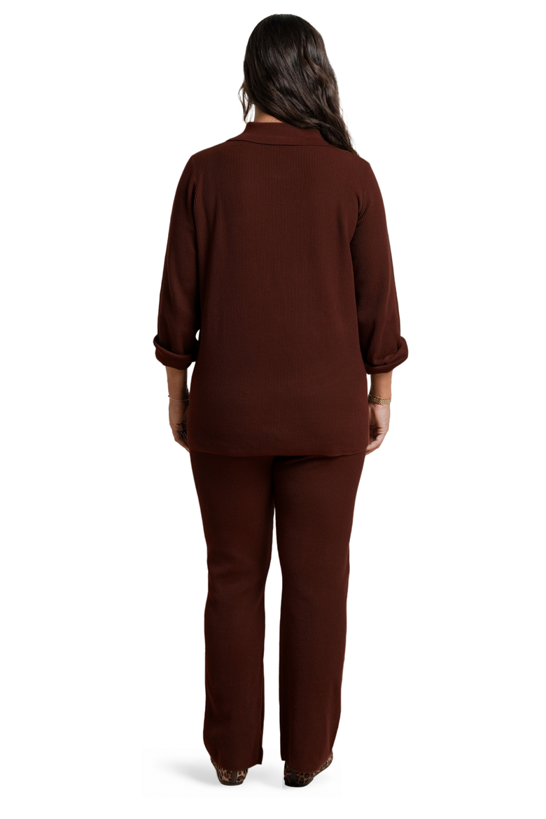 Thomasine Maternity & Nursing Knit Cardigan, Alternate, color, Chocolate