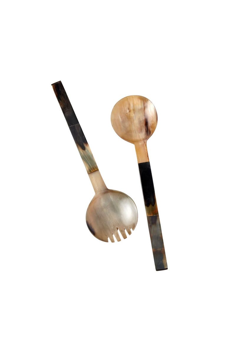 Be Home Mosaic Horn Oversized Serving Set, Main, color, Brown