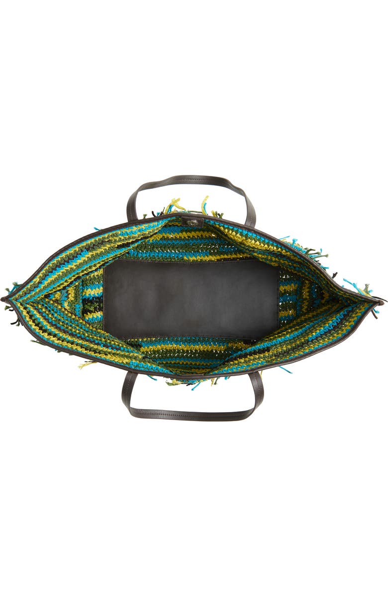 STAUD Large Christos Crochet Tote, Alternate, color, Happy Sack