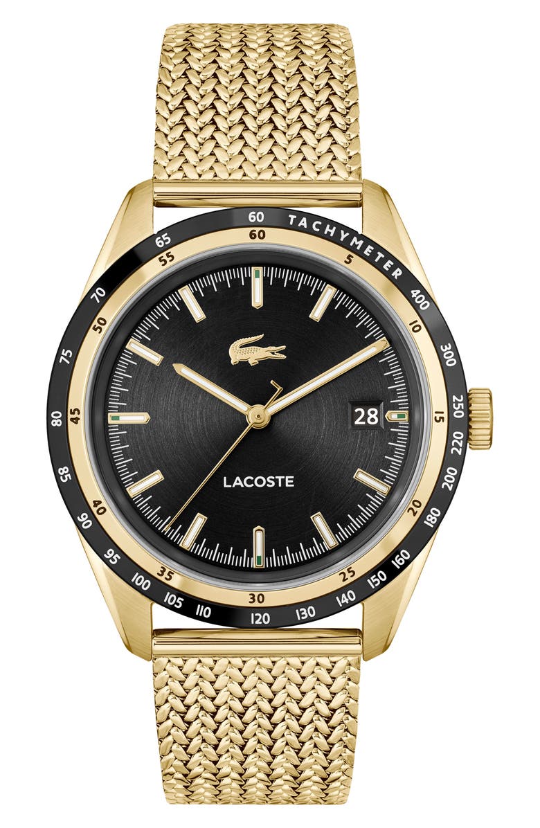 Lacoste Everett Mesh Strap Watch, 40mm, Main, color, 