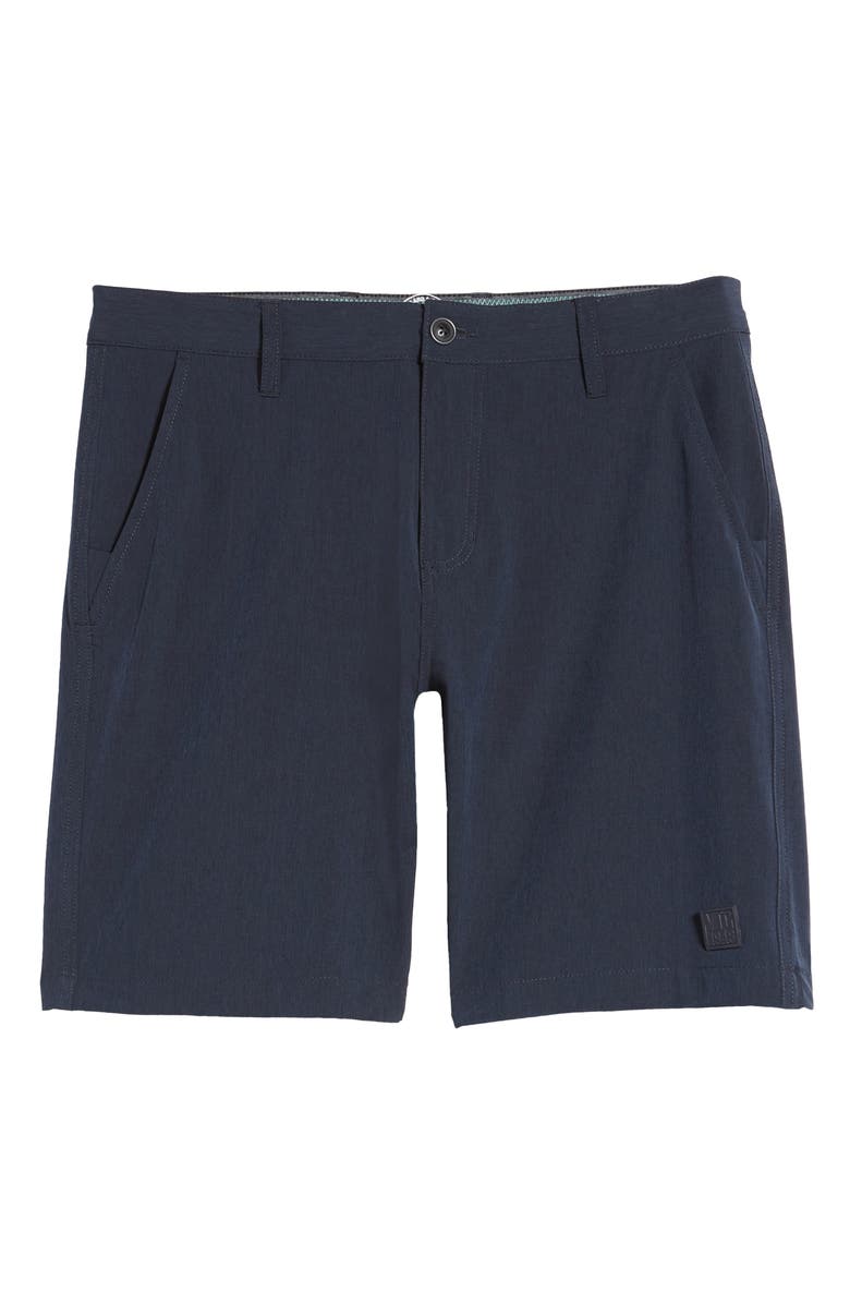 Vintage 1946 Micro Graph Hybrid Flat Front Shorts, Alternate, color, Navy