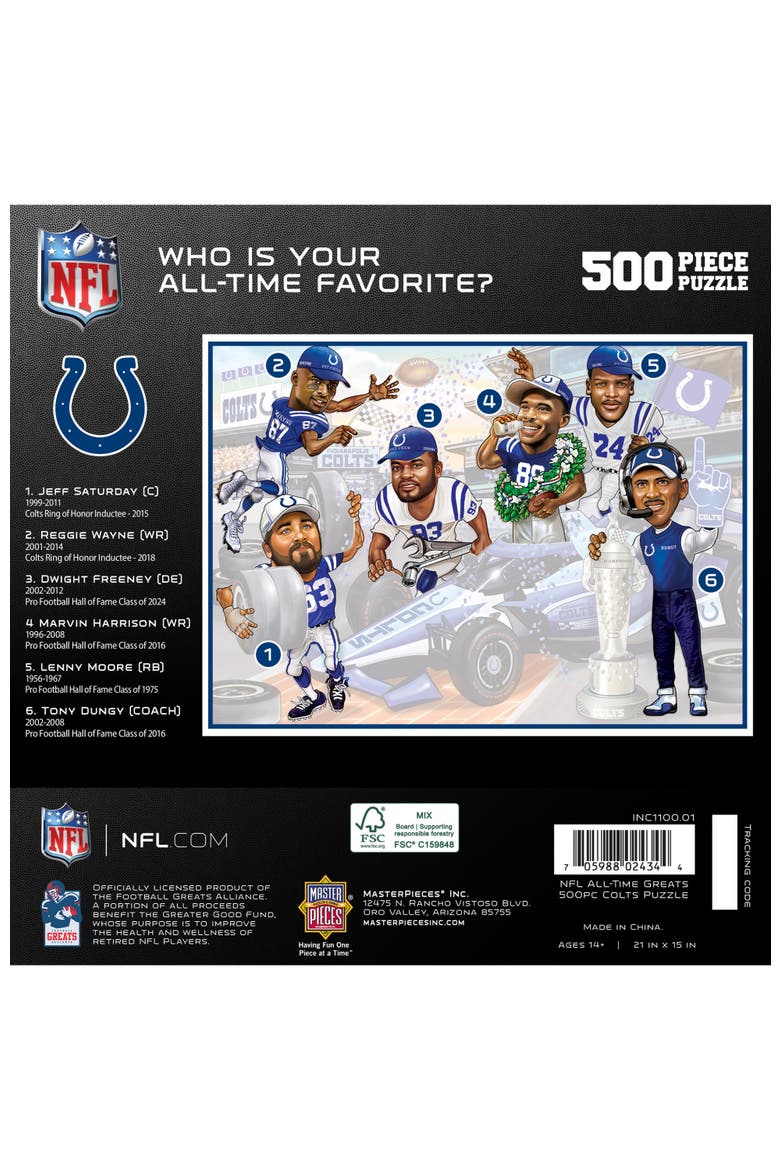 Indianapolis Colts 500 Piece Puzzle, Alternate, color, Multicolor