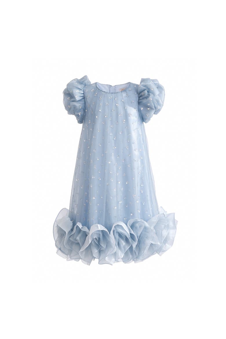 Thalina Ruffle Dress, Main, color, Blue