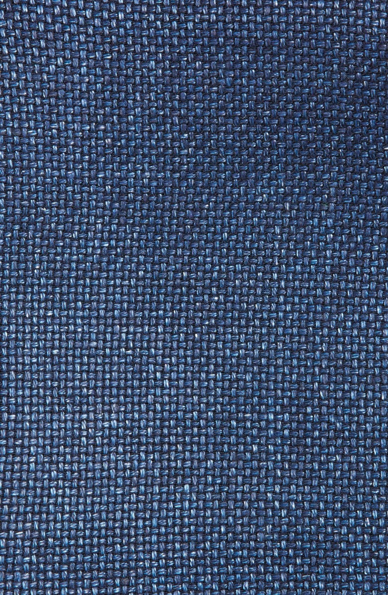 CLIFTON WILSON Navy Wool Pocket Square, Alternate, color, Navy