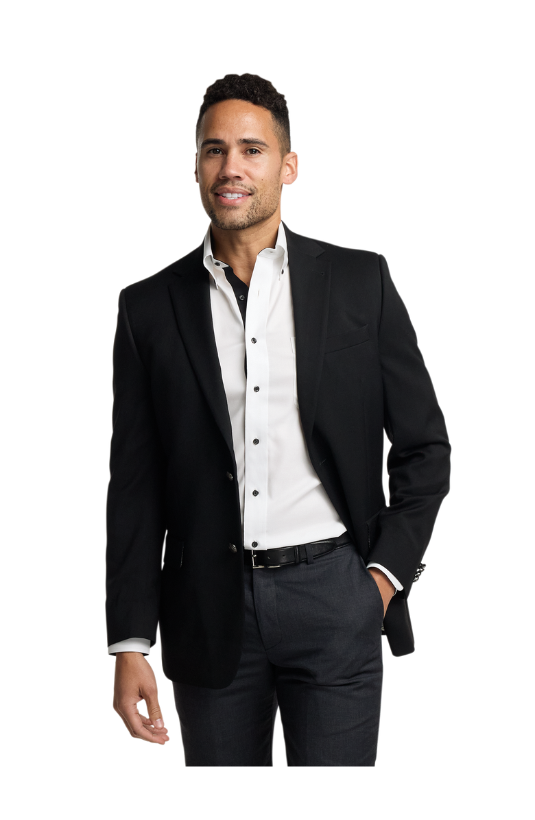Paul Fredrick Travel Blazer, Alternate, color, Black