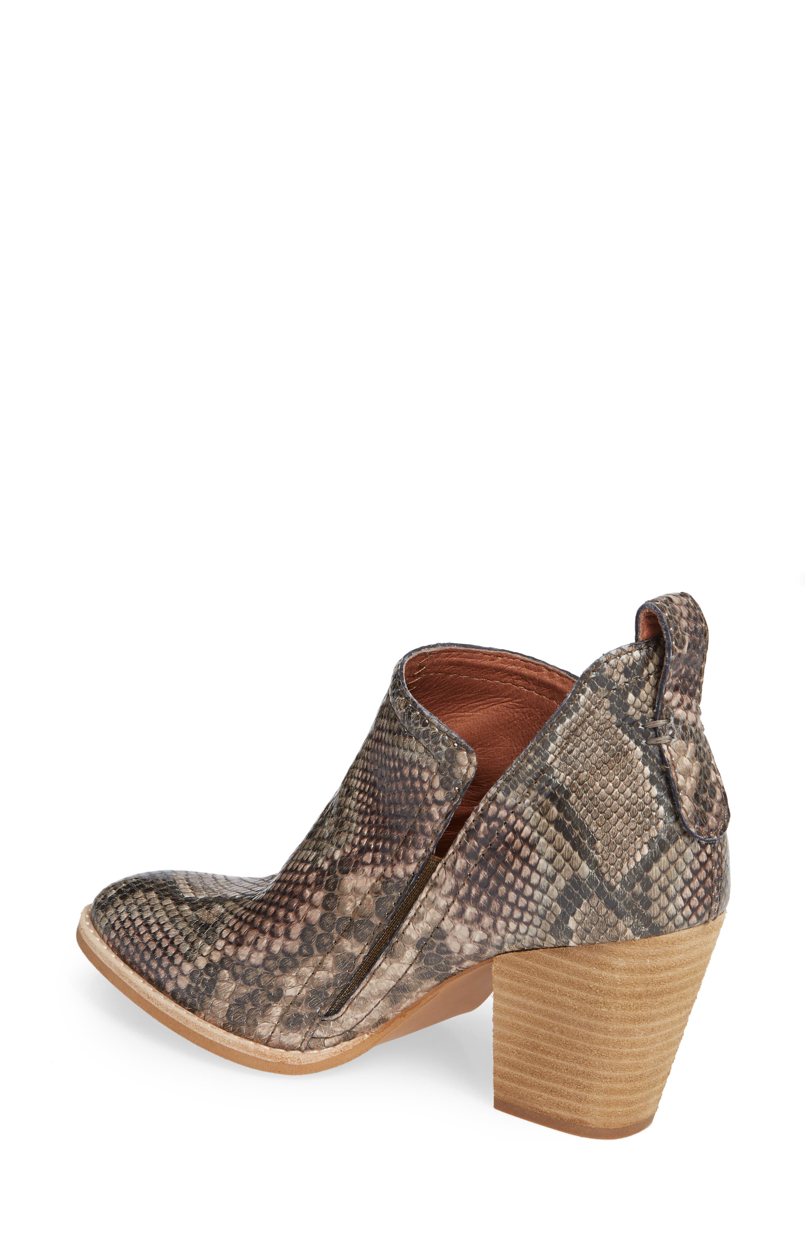Rowlan Snakeskin Embossed Bootie, Alternate, color, TAUPE SNAKE MULTI