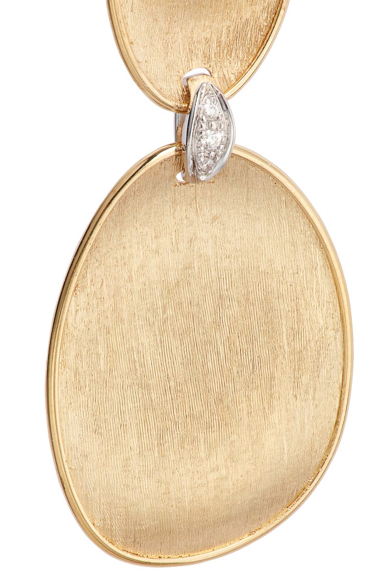 Marco Bicego Lunaria Diamond Drop Earrings, Alternate, color, Yellow/White Gold