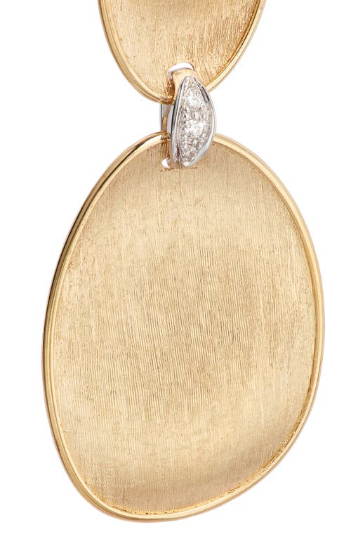 Marco Bicego Lunaria Diamond Drop Earrings In Gold