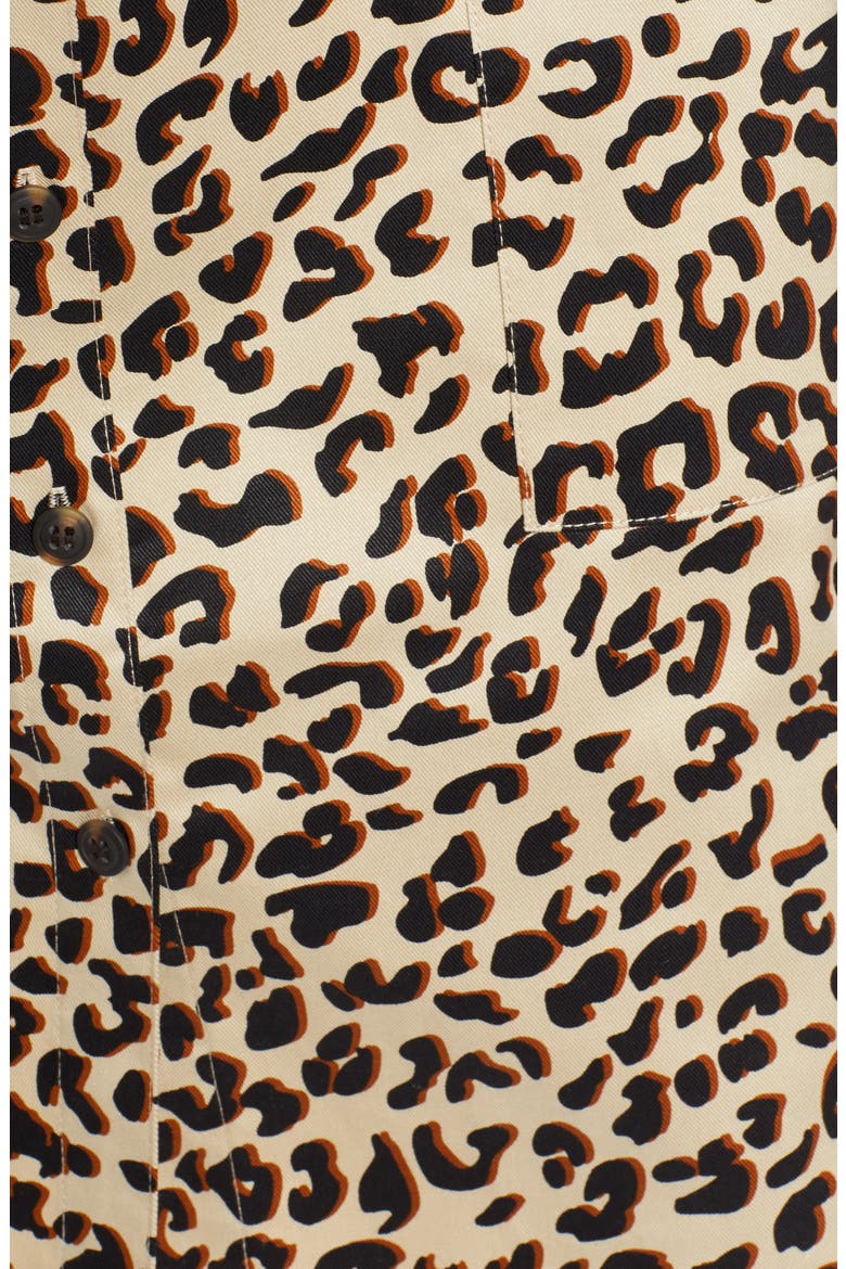 Utility Shirtdress, Alternate, color, BEIGE SHADOW LEOPARD