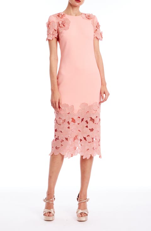 Floral Embellished Cocktail Dress