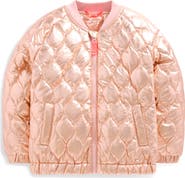 Mini Boden Kids' Quilted Bomber Jacket
