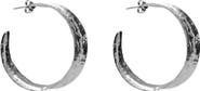 ARGENTO VIVO Hammered Hoop Earrings