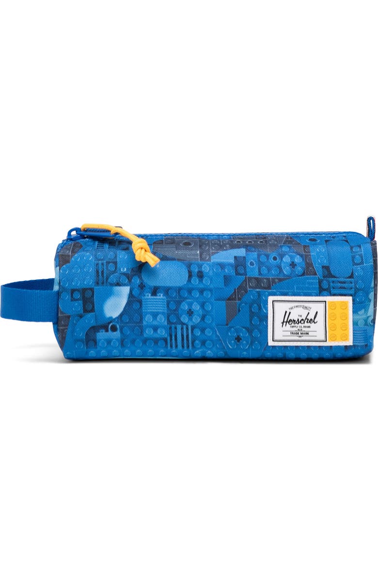 Herschel Supply Co. x LEGO<sup>®</sup> Settlement Pencil Case, Main, color, Abstract Bricks Blue