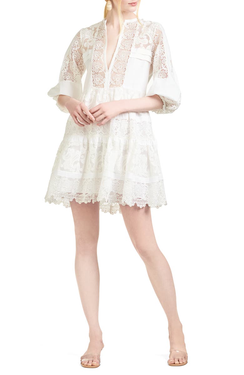Sachin & Babi Alicia Lace Panel Dress, Main, color, 