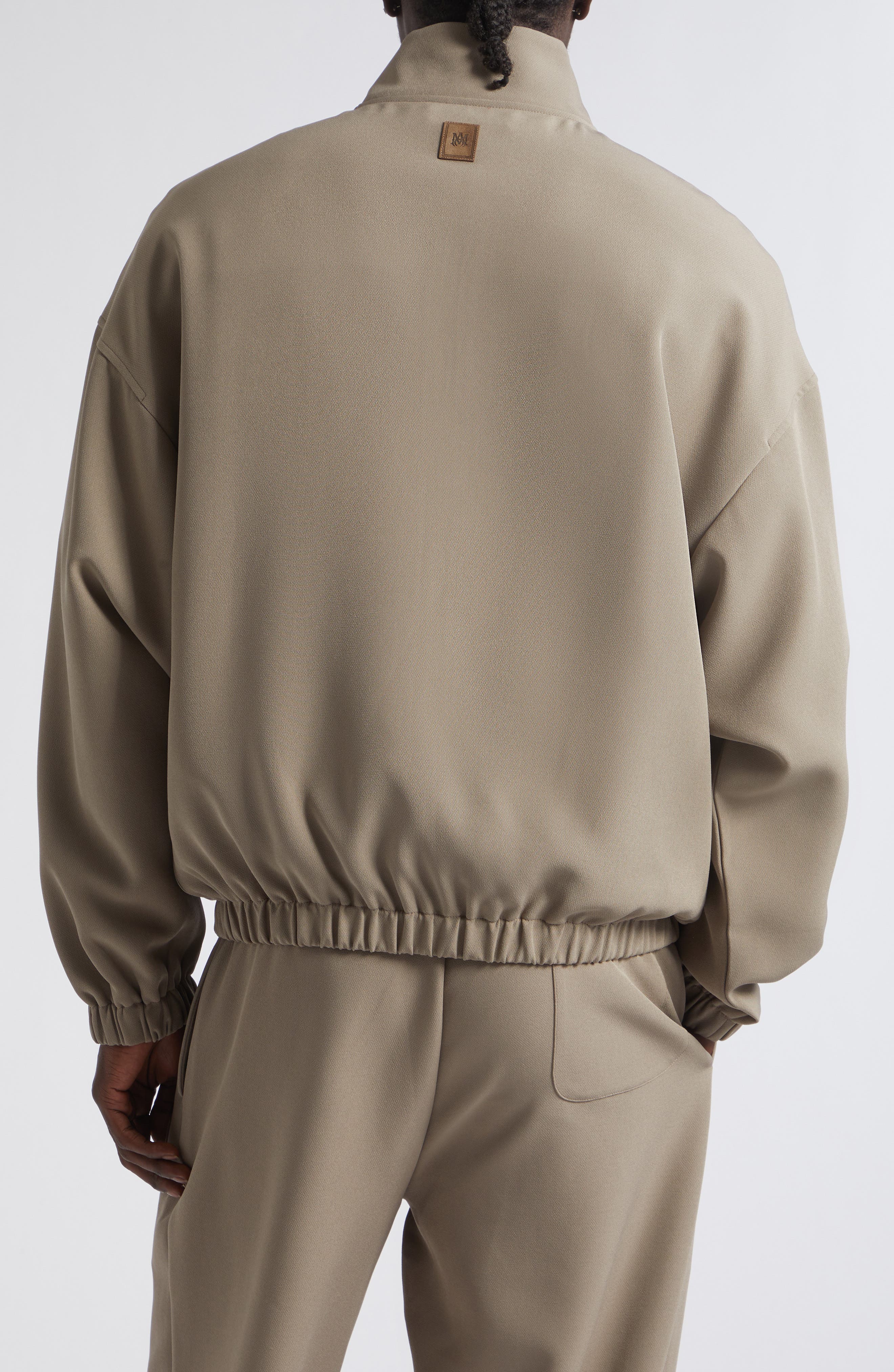 AMIRI Logo Patch Stretch Cady Track Jacket (Men) | Nordstrom
