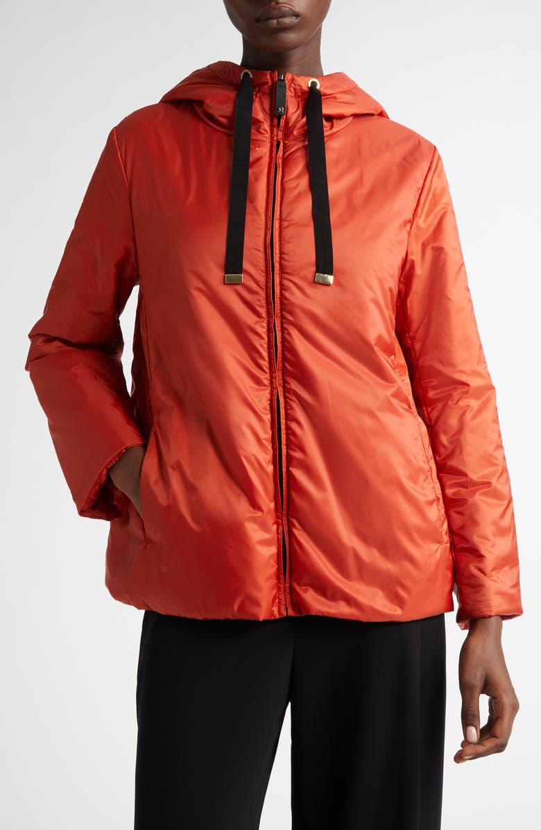 Max Mara GreenH Insulated Hooded Jacket, Main, color, Orange