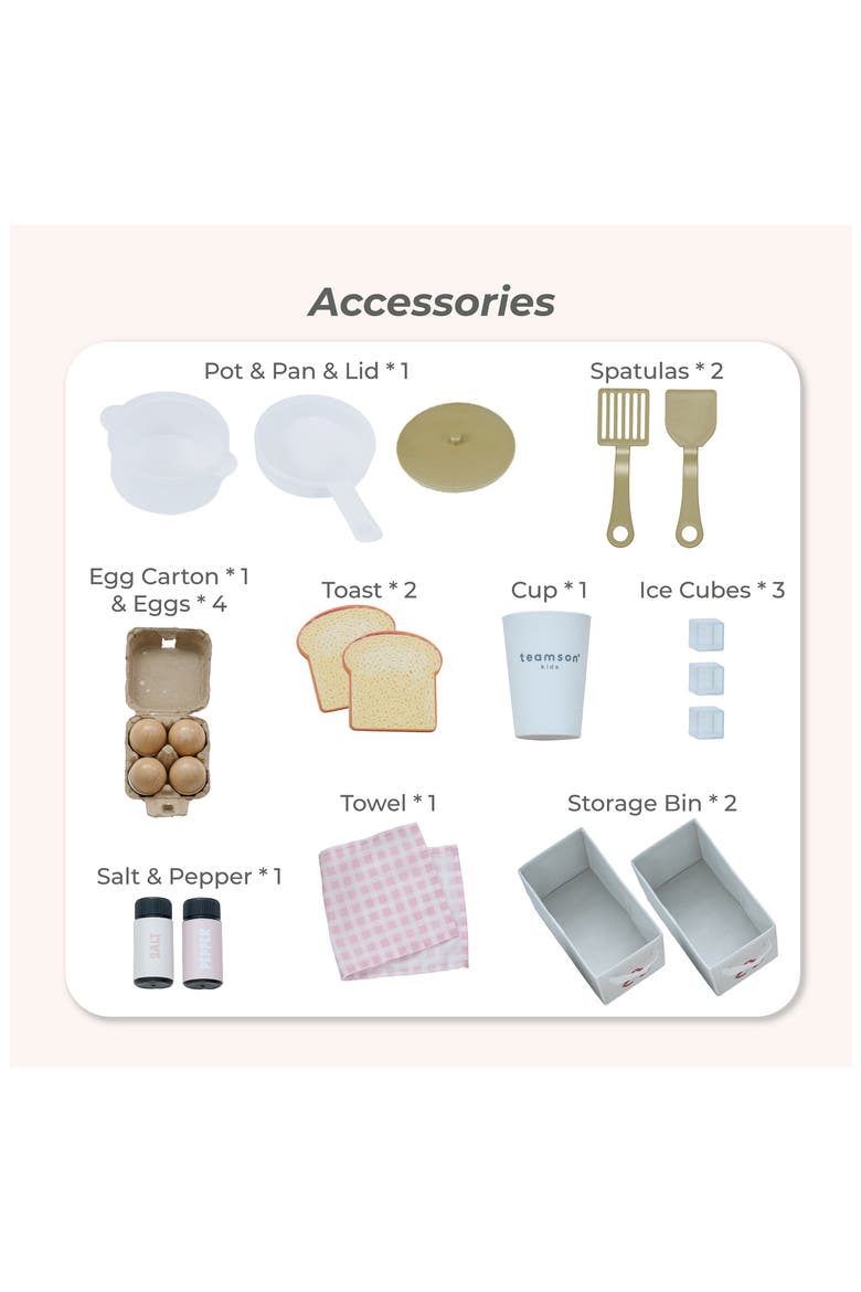 Little Chef Savannah Play Kitchen & Accessories, Alternate, color, PINK