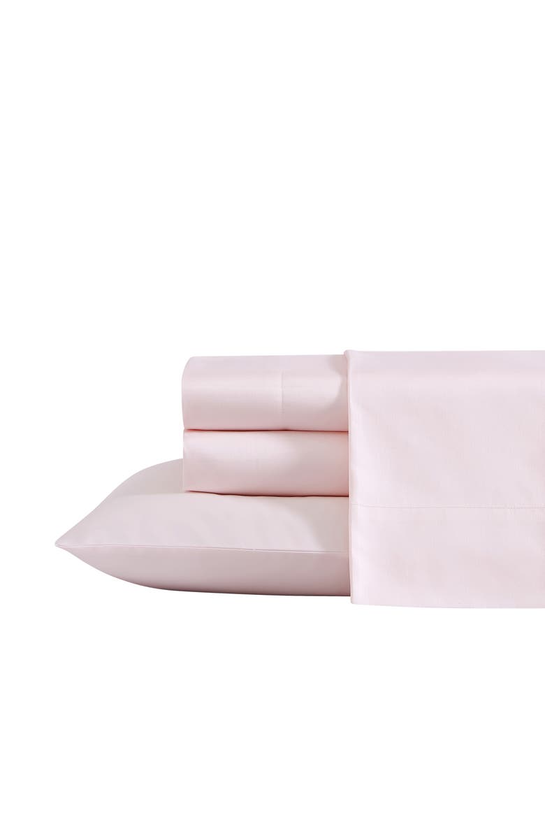 Laura Ashley Solid Pink Sheet Set, Main, color, Delicate Pink