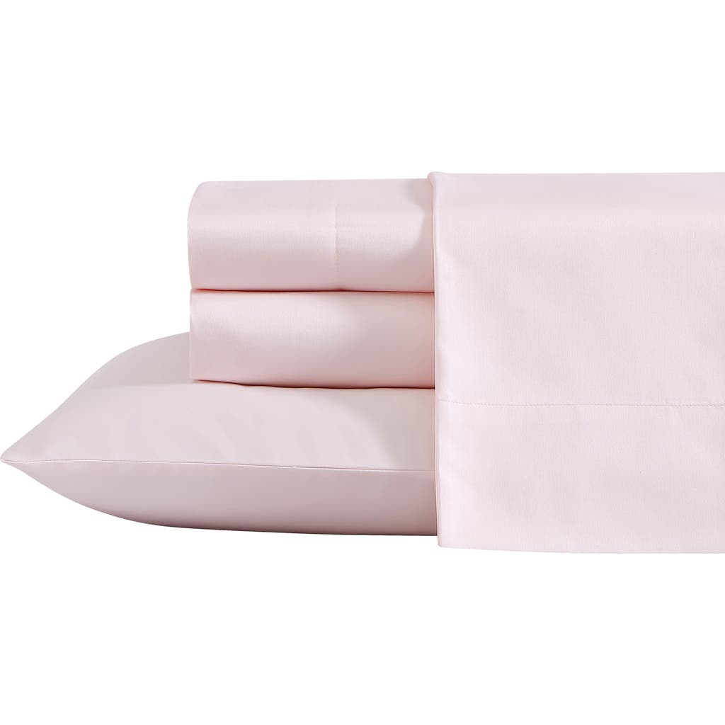 Laura Ashley Solid Pink Sheet Set In Delicate Pink