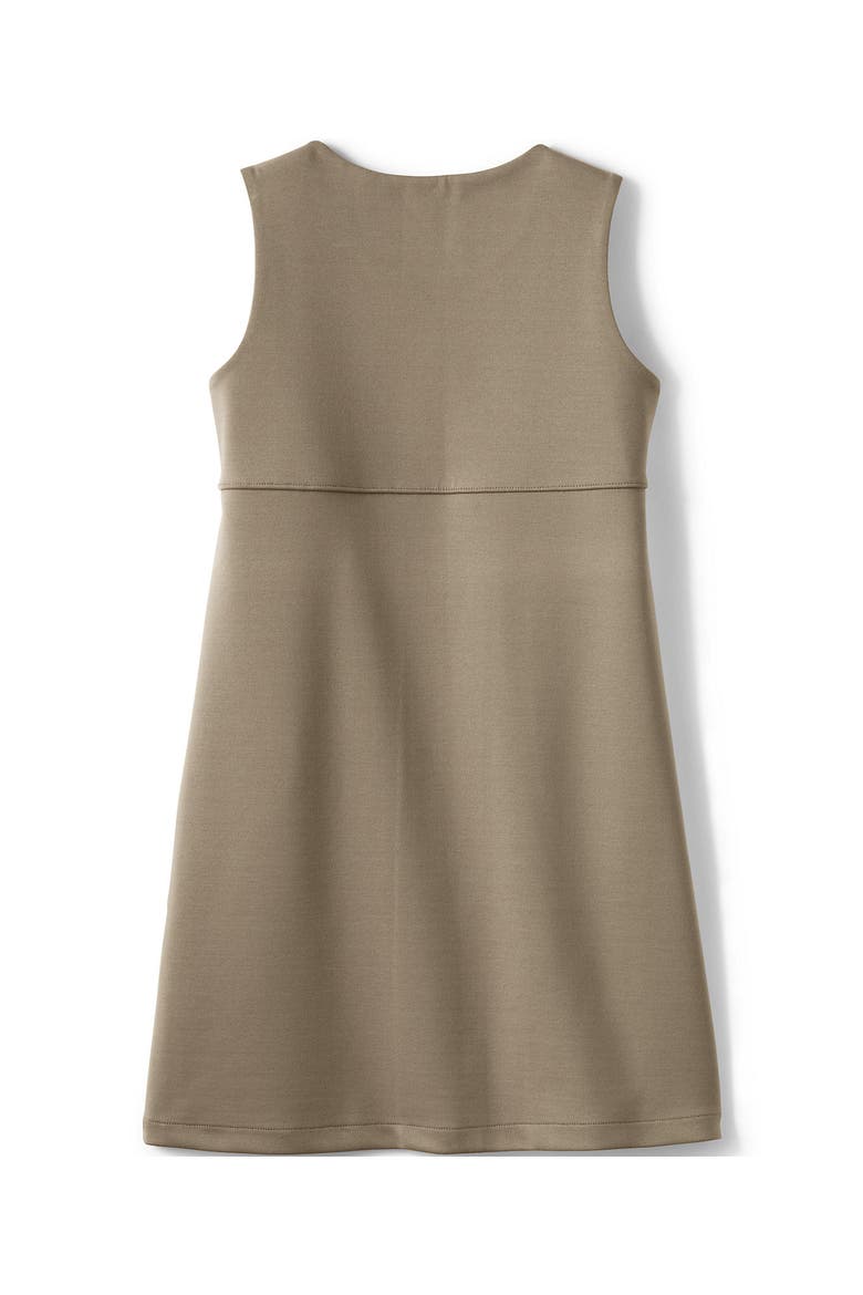 Girls Ponte Pleat Jumper, Alternate, color, Khaki
