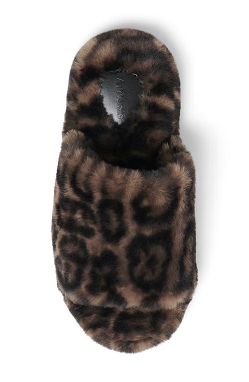 Apparis Dillon Faux Fur Slipper In Brown
