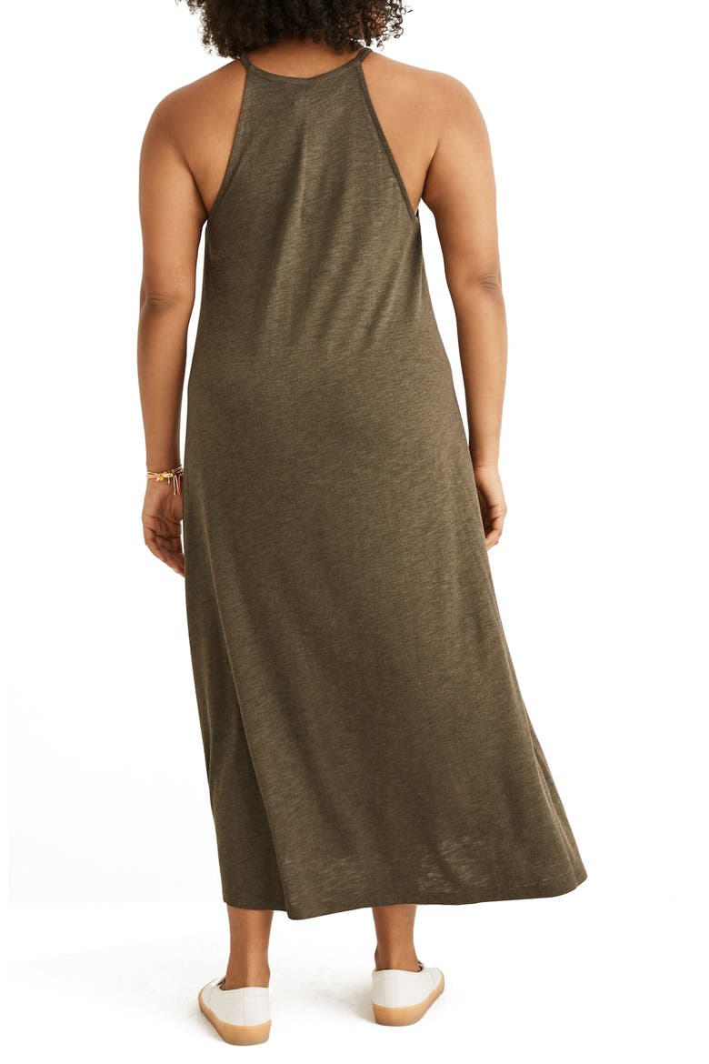 Knit Cami Dress, Alternate, color, HEATHER DRIED OLIVE
