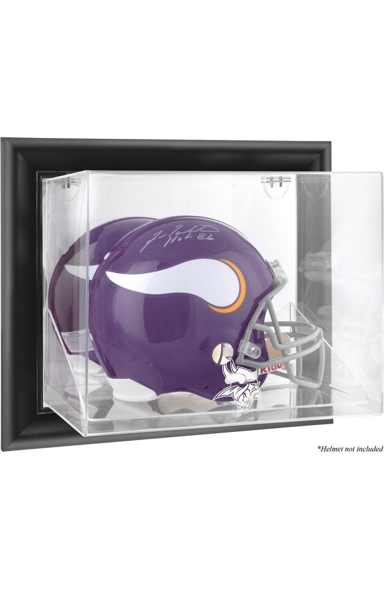 FANATICS AUTHENTIC Minnesota Vikings (2013-Present) Black Framed Wall-Mountable Helmet Case, Main, color, 