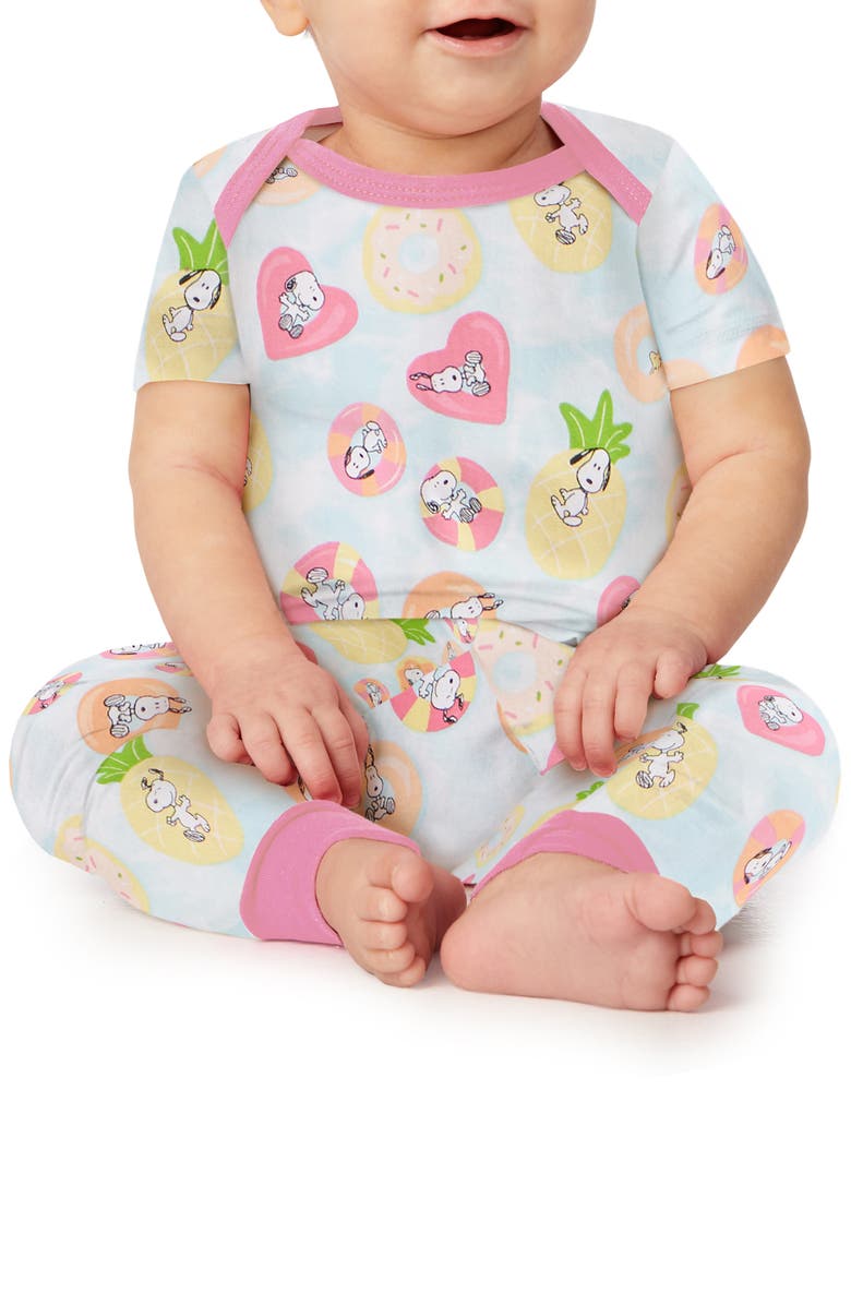 BedHead Pajamas Kids' Boo Boo Stretch Organic Cotton Fitted Two-Piece Pajamas, Main, color,