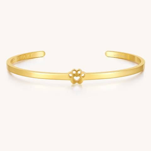 Pawprint Cuff - I Have Pawprints On My Heart bracelet