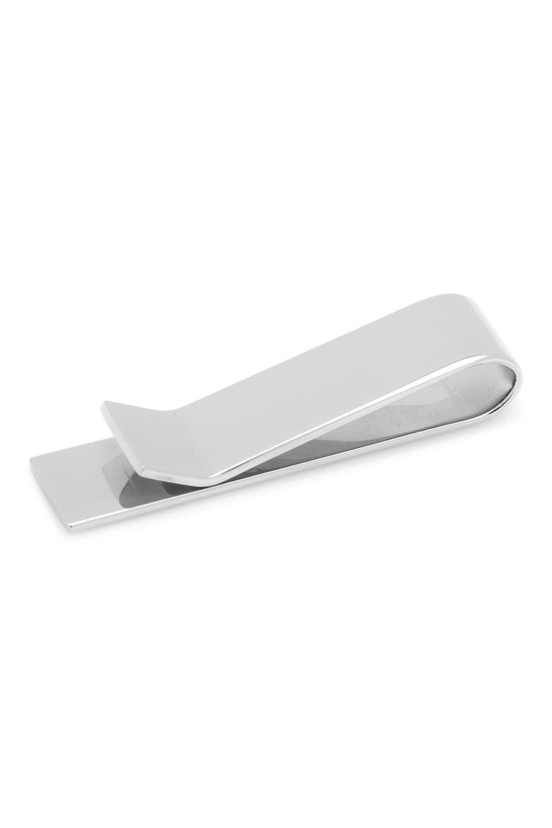 Engravable Short Tie Bar, Alternate, color, SILVER