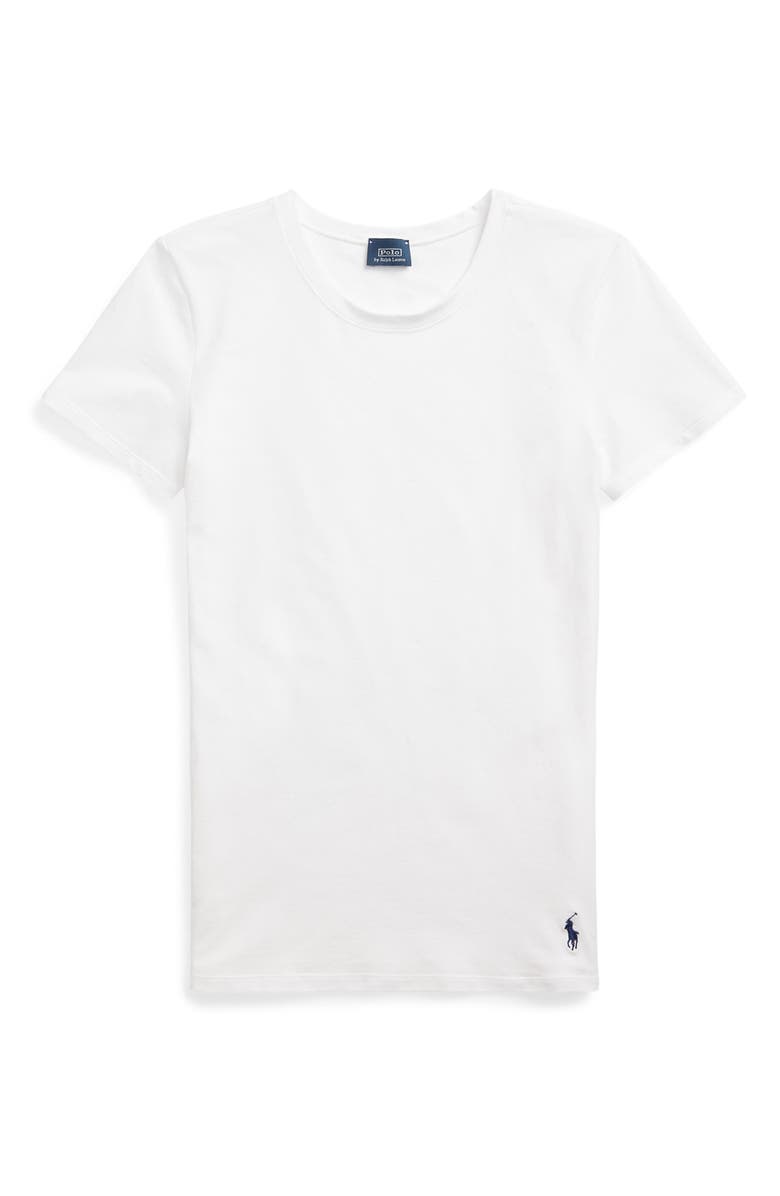 Polo Ralph Lauren Stretch Cotton T-Shirt, Alternate, color, White Cloud