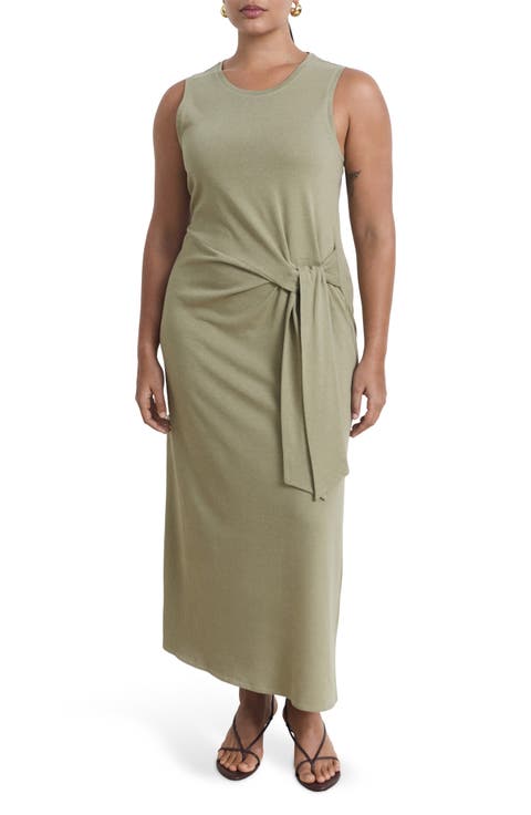 Knot Cotton Maxi Dress (Regular & Plus)