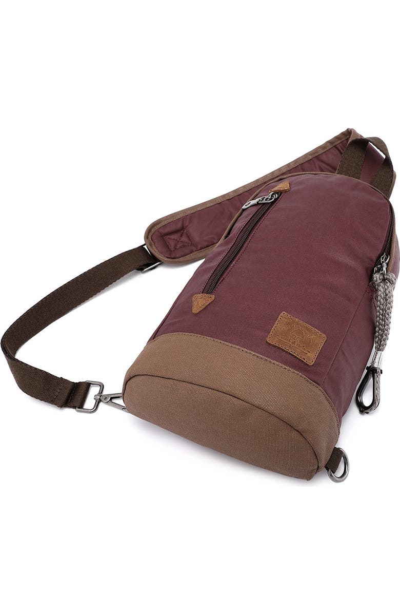 THE SAME DIRECTION Light Coated Canvas Sling Bag, Alternate, color,