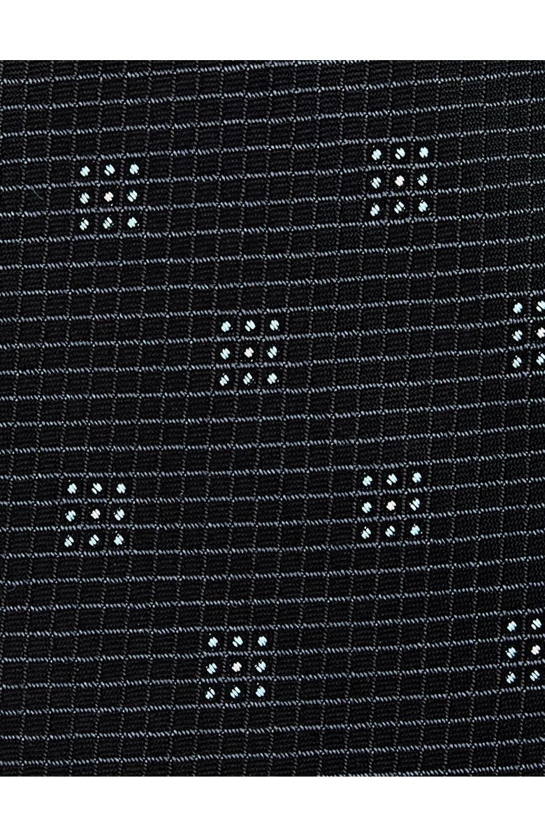 Michael Kors Big & Tall Palais Neat Tie, Alternate, color, Black