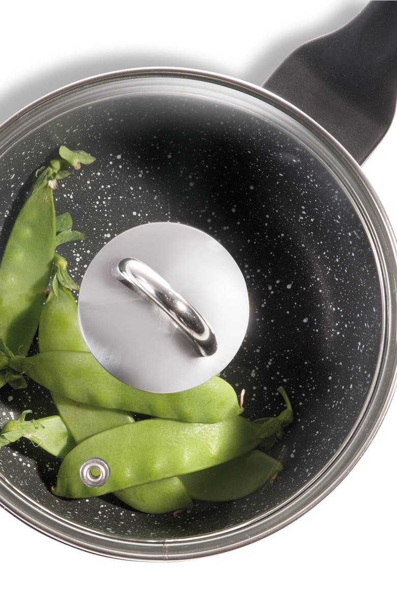 Cuisine::pro<sup>®</sup> GRANITE Saucepan with Lid 1.3qt, Alternate, color, Black