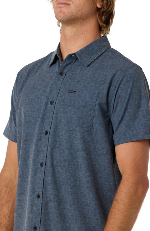 TRVLR Performance Short Sleeve Button-Up Shirt