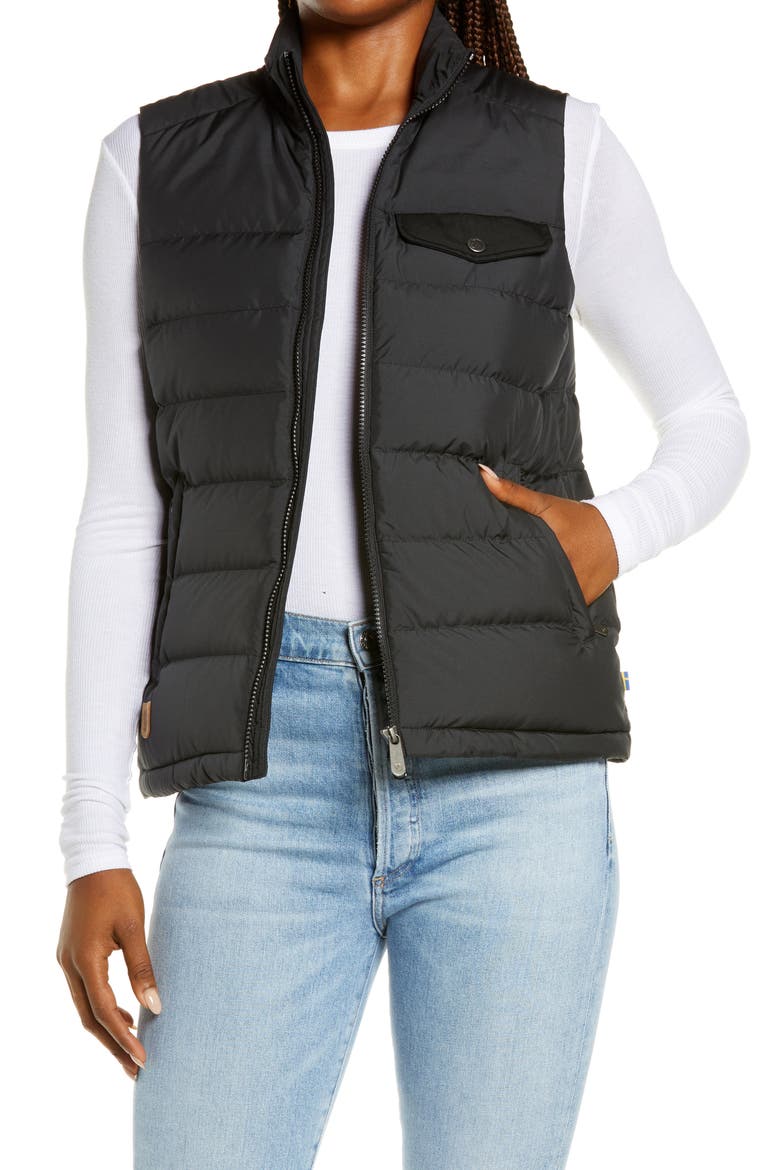 Greenland Water Repellent Down Liner Vest, Main, color, BLACK