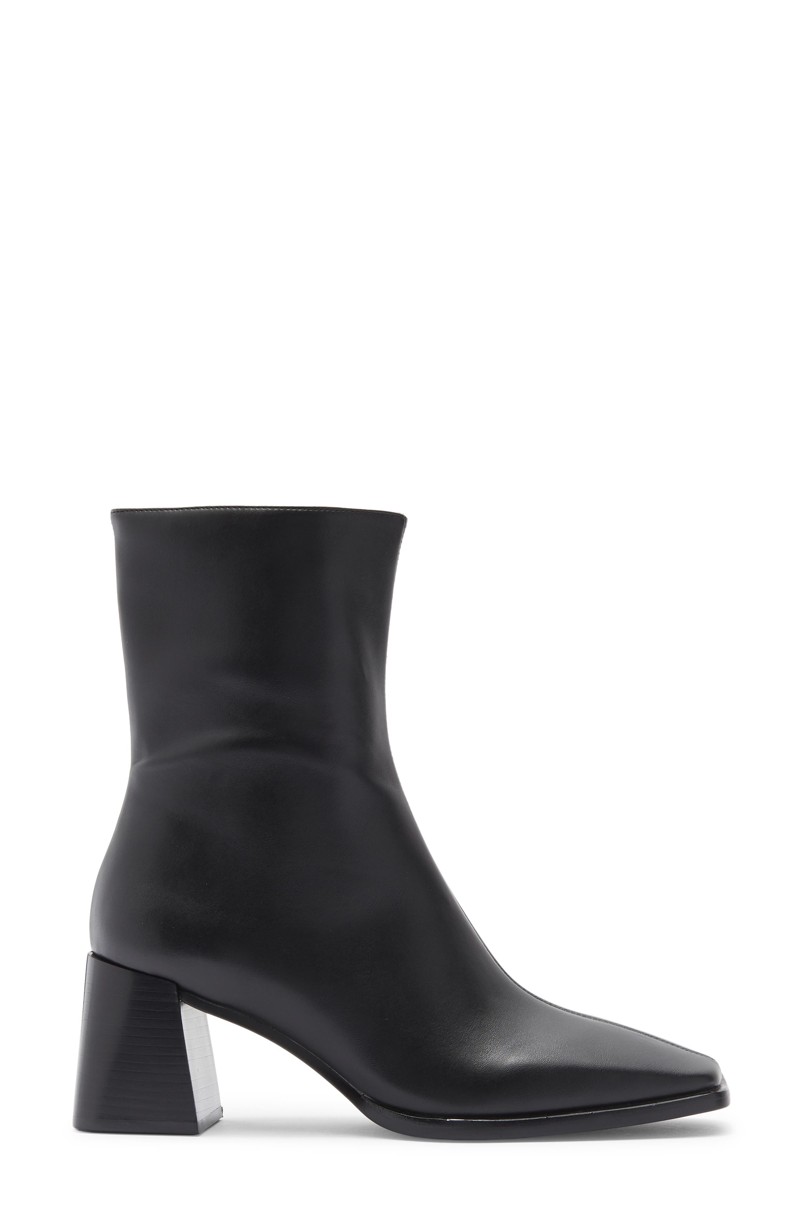 Jeffrey Campbell Reelz Leather Ankle Boot, Alternate, color, Black