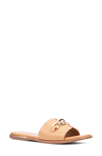 TORGEIS TORGEIS TABITHA CHAIN BIT SLIDE SANDAL