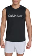 Calvin Klein Logo Sleeveless UPF 40+ Rashguard