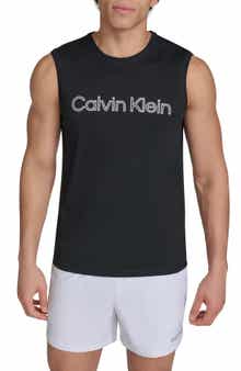 Calvin Klein Logo Sleeveless UPF 40+ Rashguard