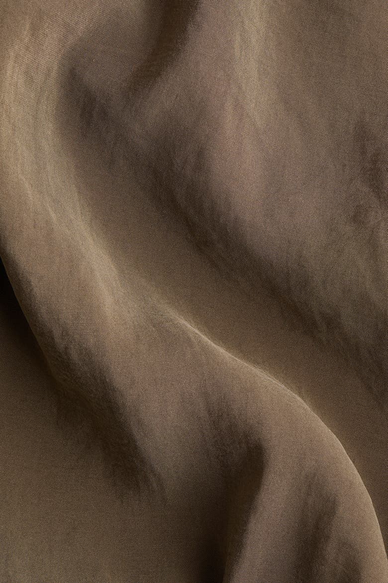 Balloon-sleeved Drawstring-detail Jacket, Alternate, color, Taupe