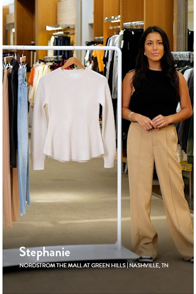 Peplum Cashmere Sweater video