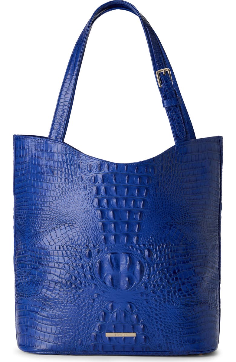 Brahmin Brayden Croc Embossed Leather Tote, Main, color,