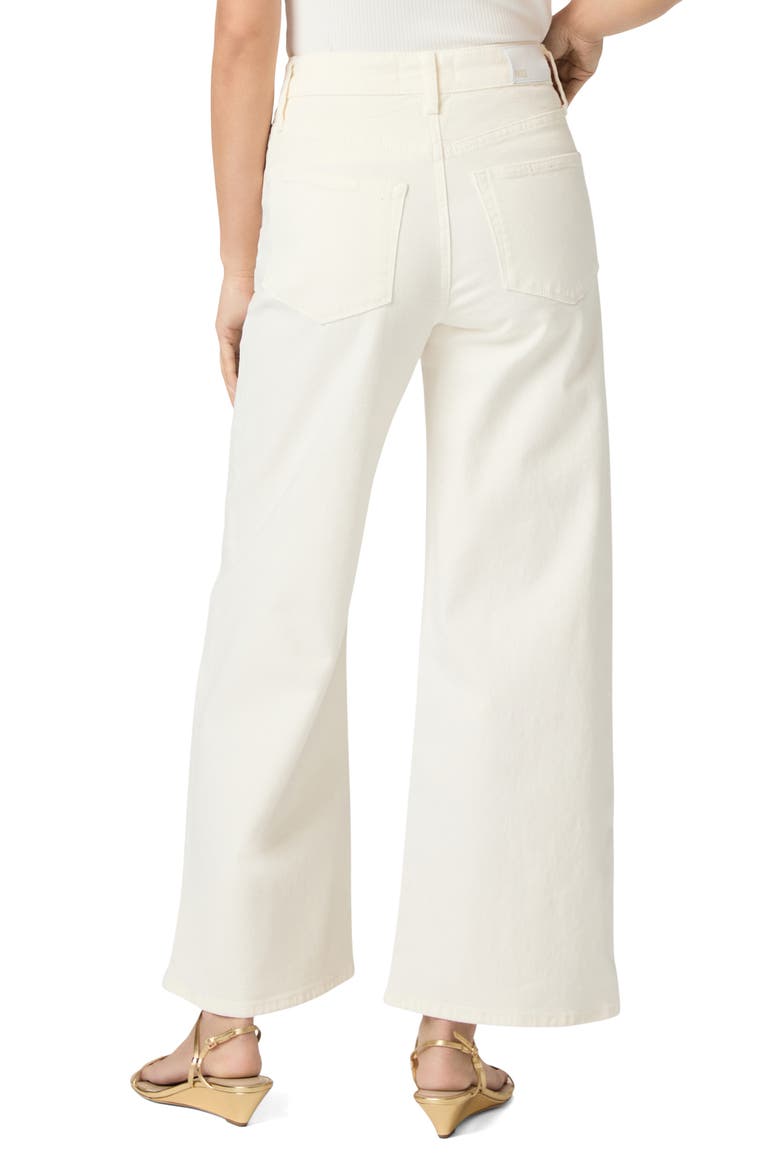 Anessa High Waist Ankle Wide Leg Jeans, Alternate, color, CHAMPAGNE ECRU