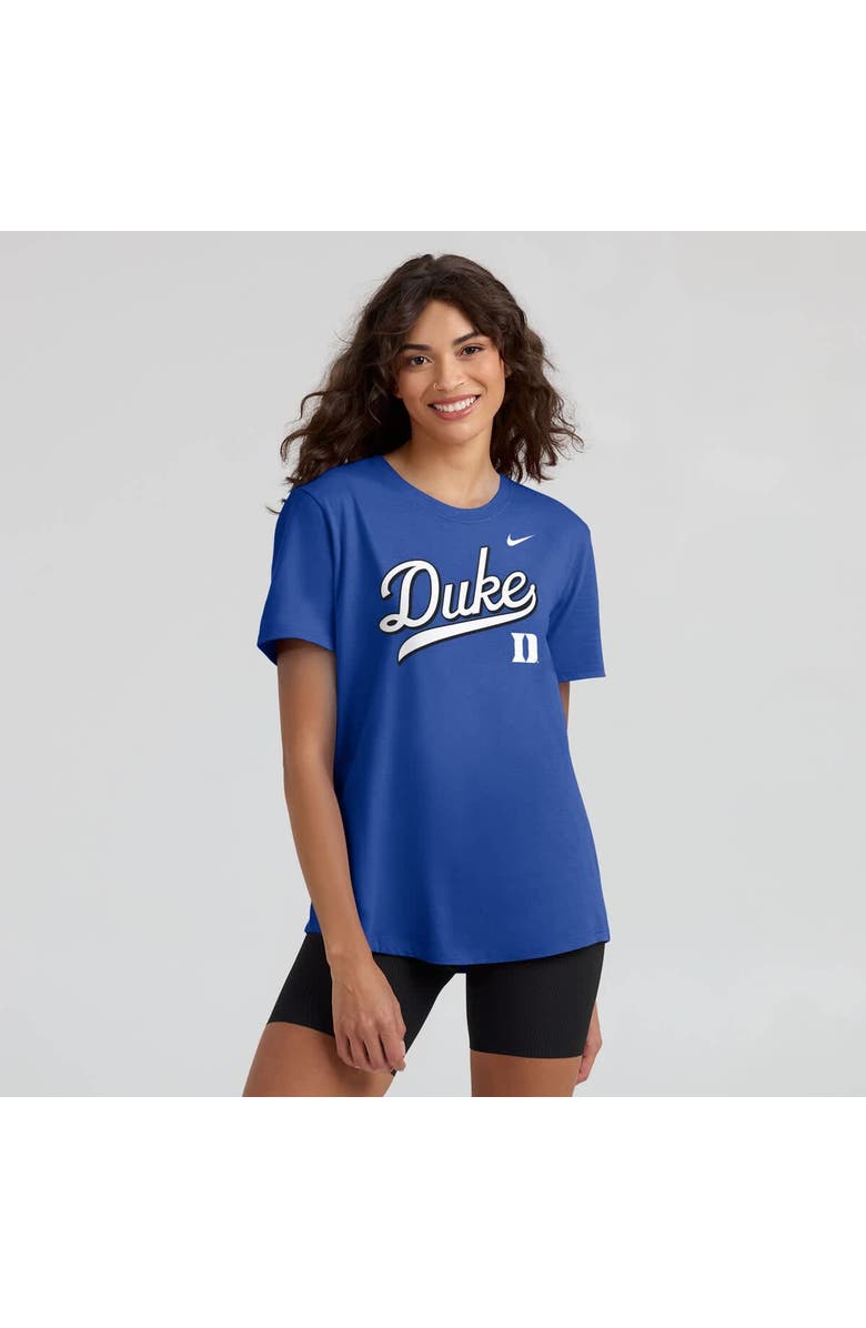 Nike Women's Nike Royal Duke Blue Devils Local Script T-Shirt, Alternate, color, 