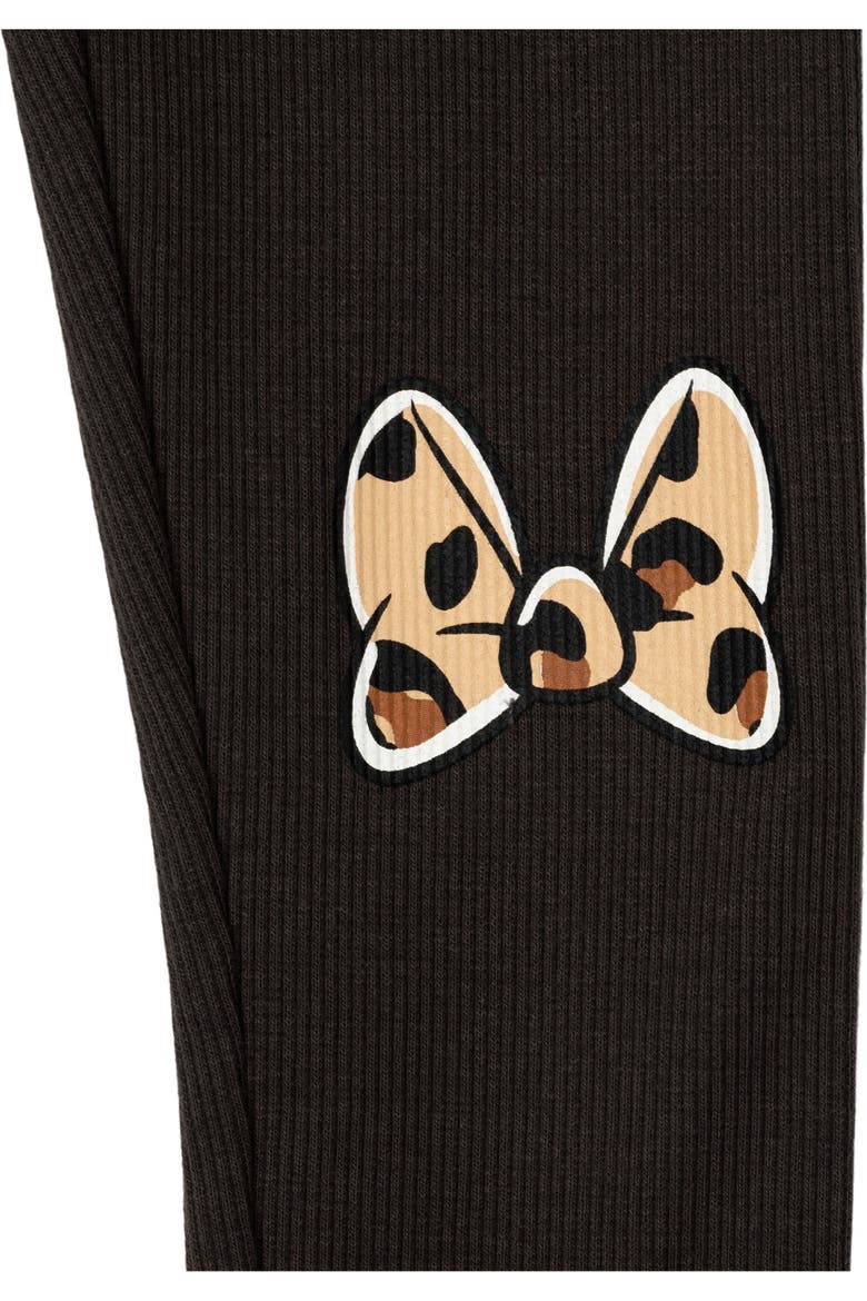 Sweatshirt & Leggings Set, Alternate, color, Minnie Leopard Black