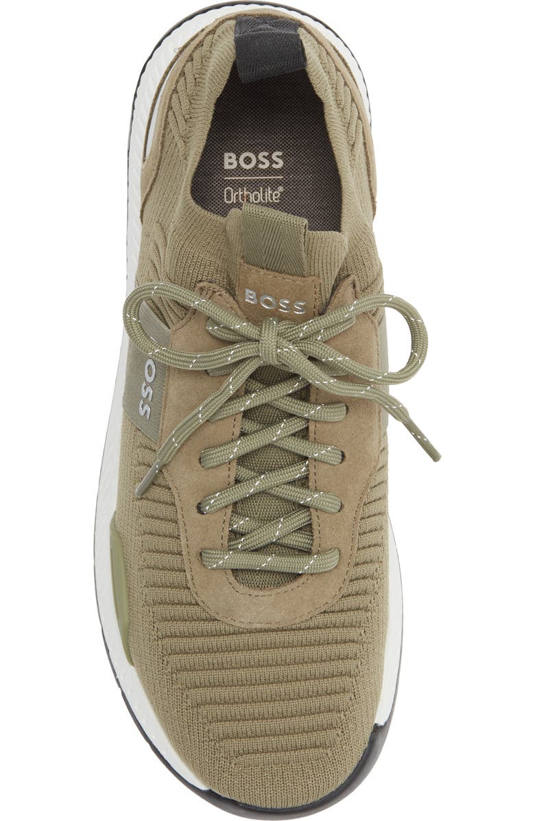 BOSS Titanium Runn Knit Sneaker, Alternate, color,